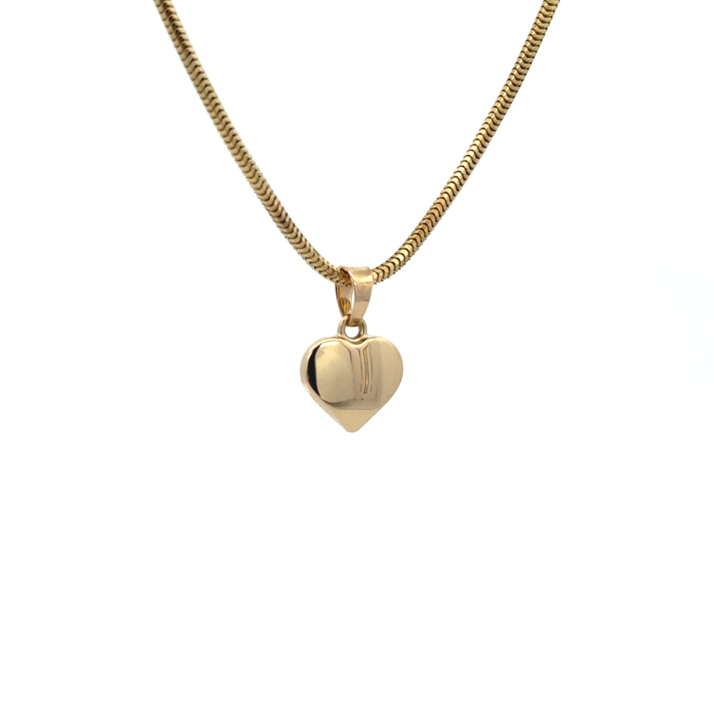 Žluté zlato přívěsek SRDCE malé 9,2mm